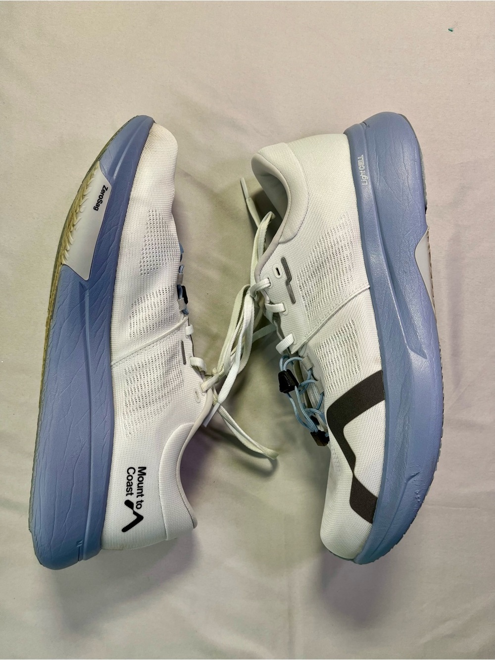 Free People Mount to Coast R1 Running Shoes Sneakers Twilight Blue White 11 - Picture 12 of 14